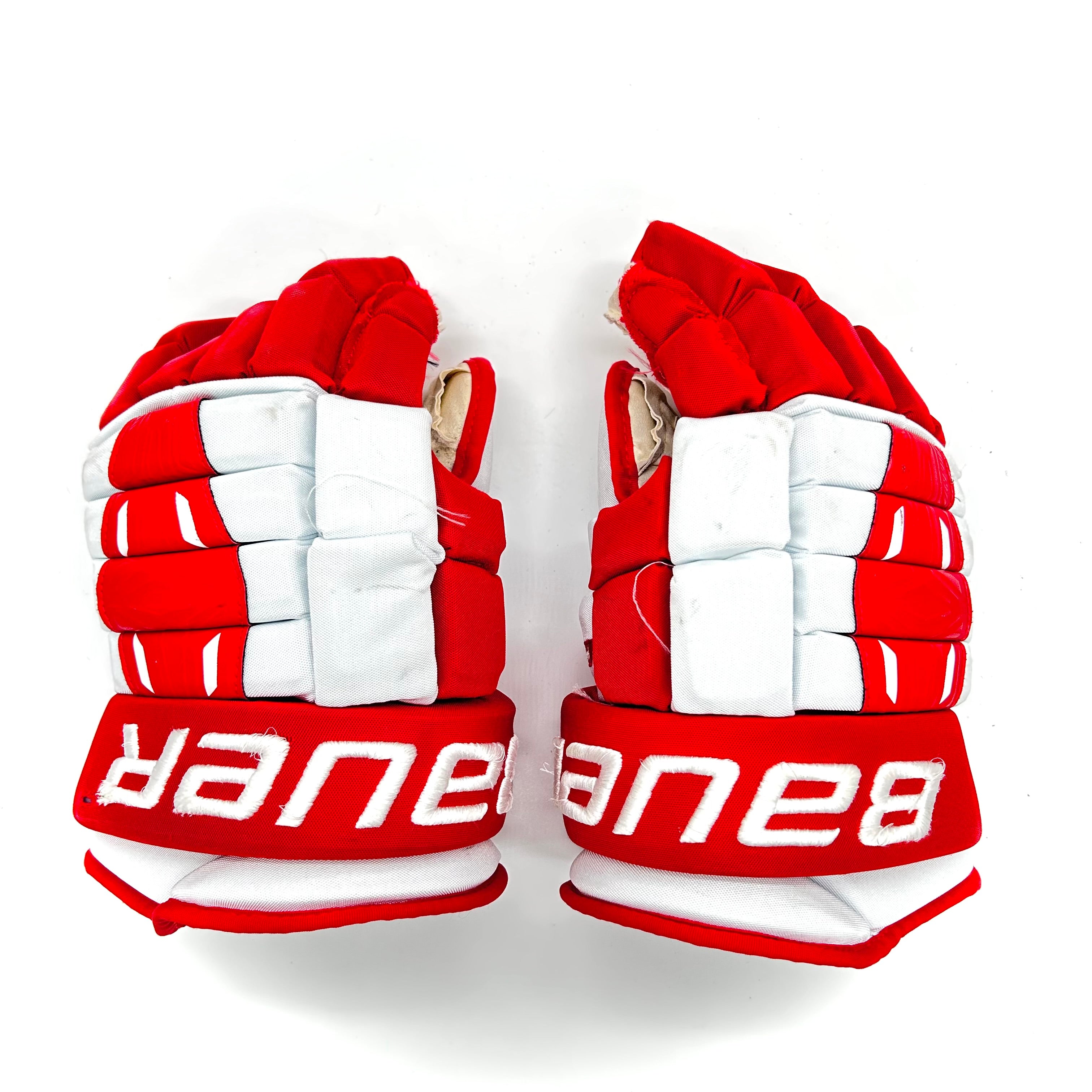 Bauer Pro Series - Gants Pro Stock d'occasion (blanc/rouge)